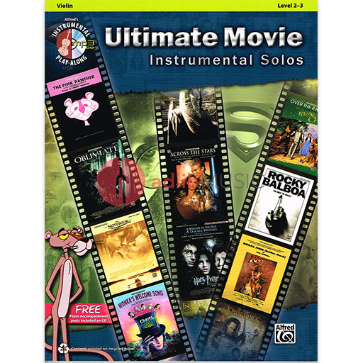 Ultimate Movie Inst Solos Violin Bk/CD