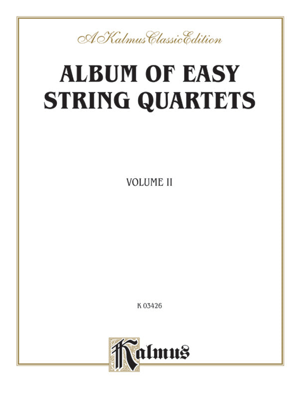 Album of Easy String Quartets Volume II