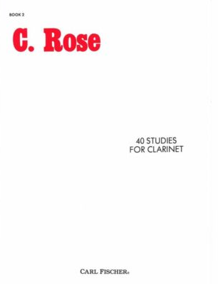 Rose - 40 Studies for Clarinet Book 2 - Clarinet Solo Fischer O438