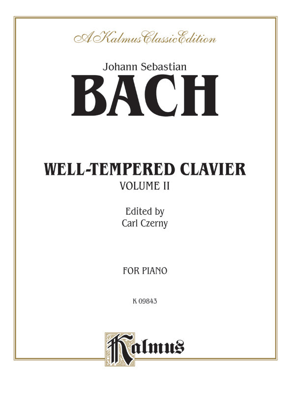 WELL TEMPERED CLAVIER BK 2 ED CZERNY