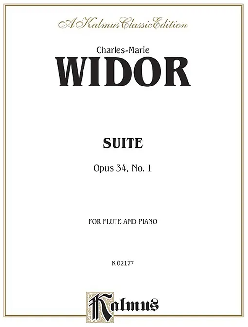 Widor Suite Op 34 No 1 for Flute and Piano