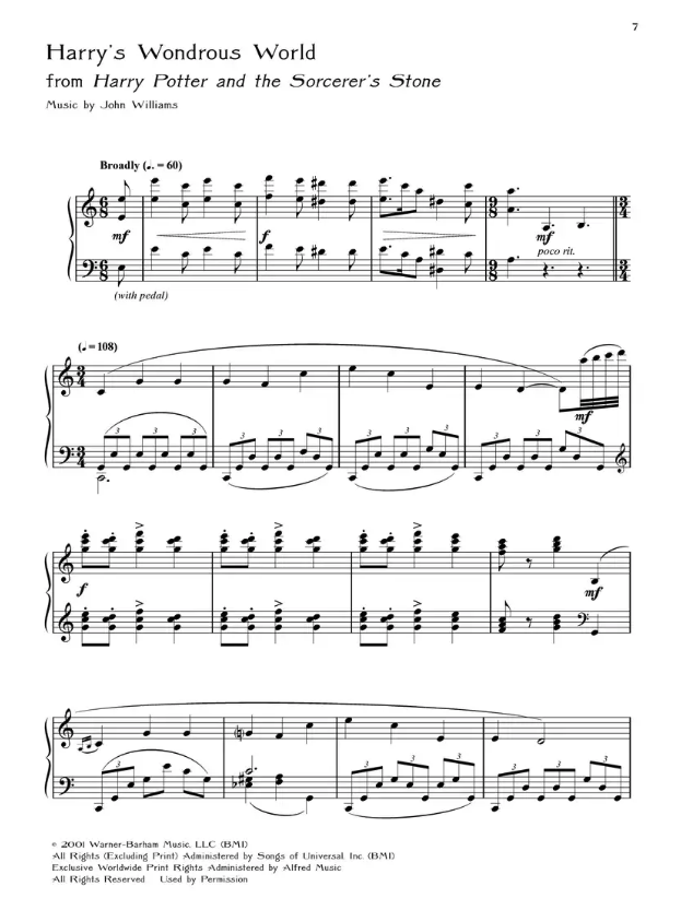 The Harry Potter Piano Anthology