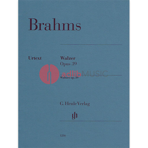 Brahms - Waltzes Op39 - Piano Solo Henle HN1286