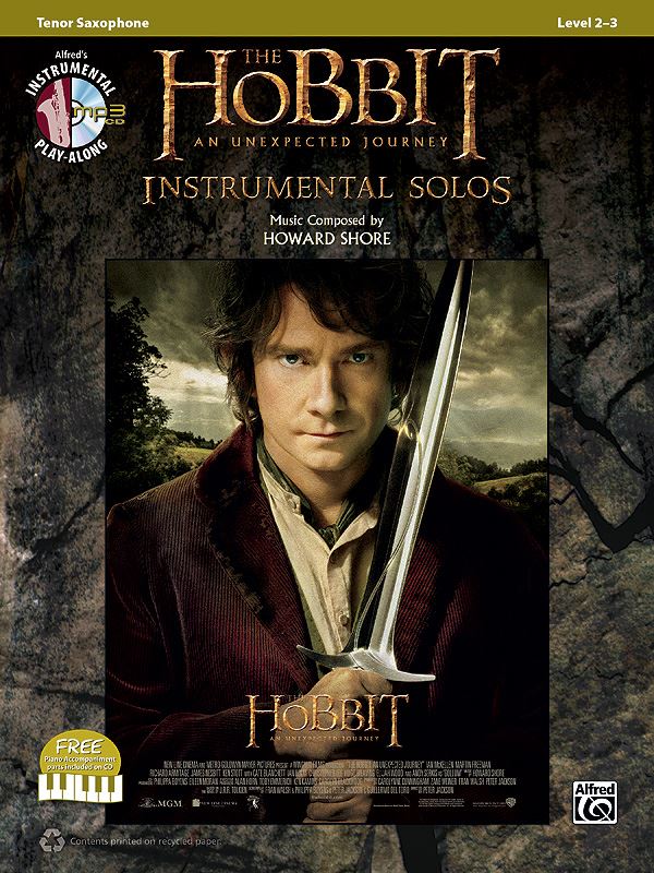 Hobbit Unexpected Journey Solos Tenor Sax Bk/CD