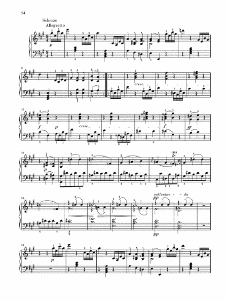 Beethoven Piano Sonata in A Major Op 2 No 2