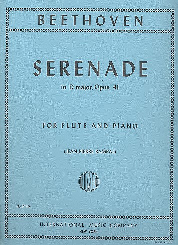 Beethoven Serenade in D Major Op 41 Flute/Piano