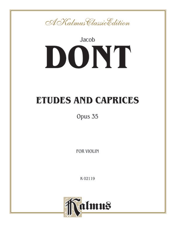 Dont Etudes and Caprices Op 35 - Violin