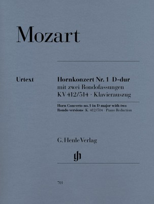 Horn Concerto No 1 in D major K 412 514 Horn/Piano