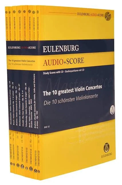 10 Greatest Violin Concertos Study Score Set