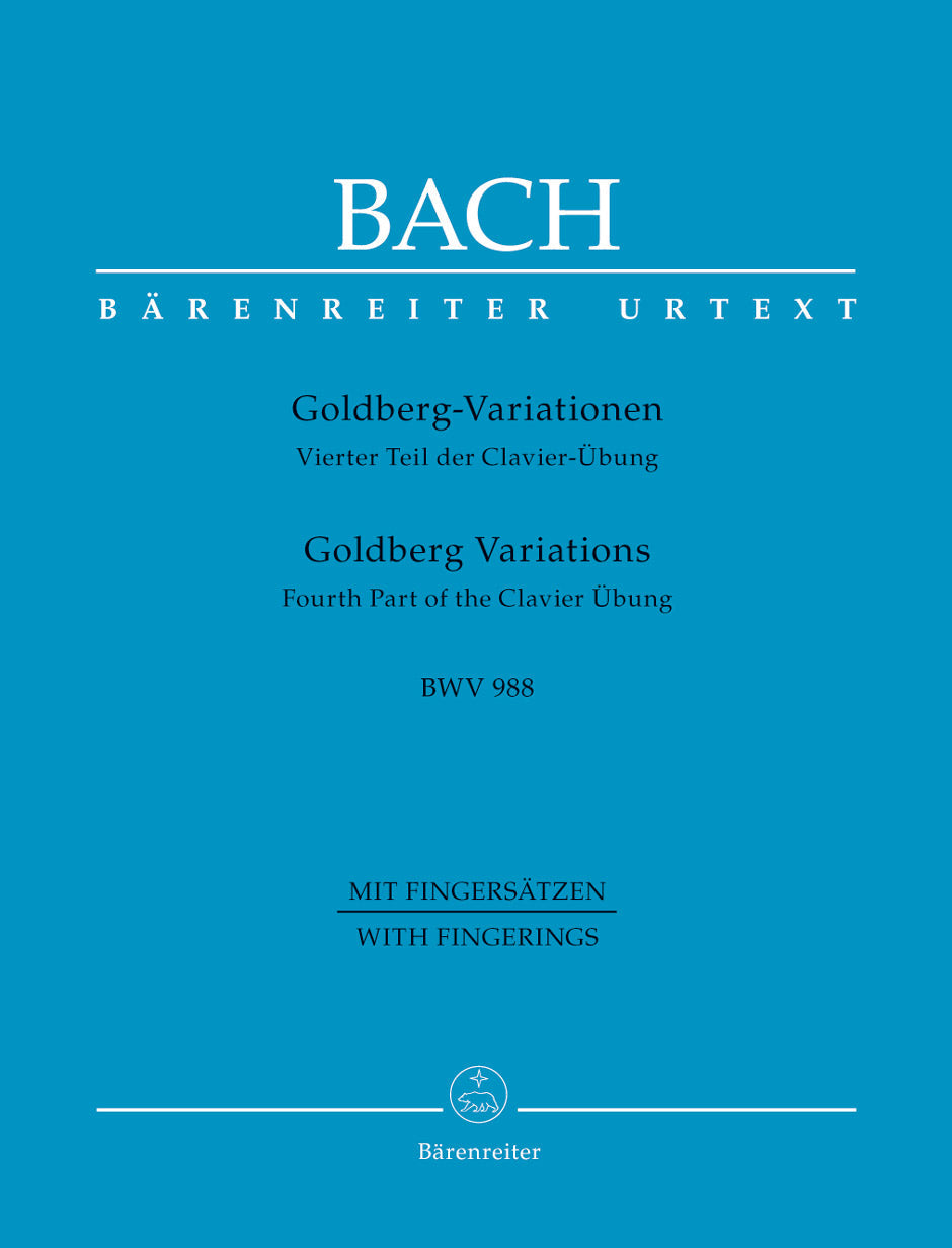 Goldberg Variations BWV 988 for Piano - Bach Johann Sebastian Barenreiter BA10848