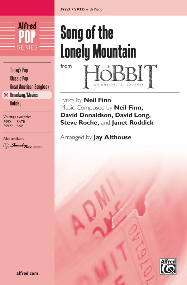 Song of the Lonely Mountain SATB