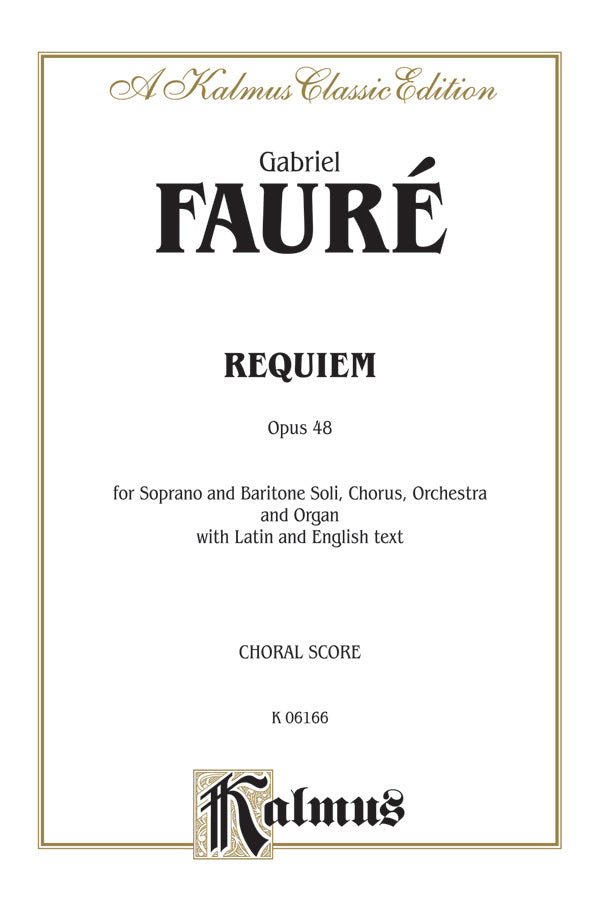 REQUIEM OP 48 SATB LAT/ENG VOCAL SC