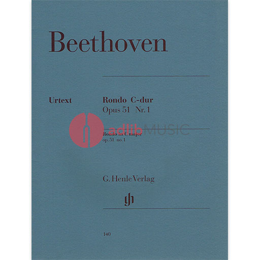 Beethoven - Rondo Op51 #1 C Urtext - Piano Solo Henle HN140