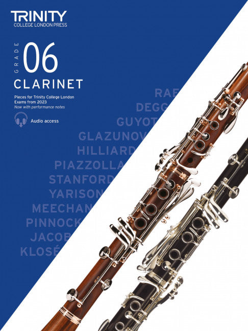 Trinity Clarinet Exam Pieces from 2023 Gr 6 Sc/Pt