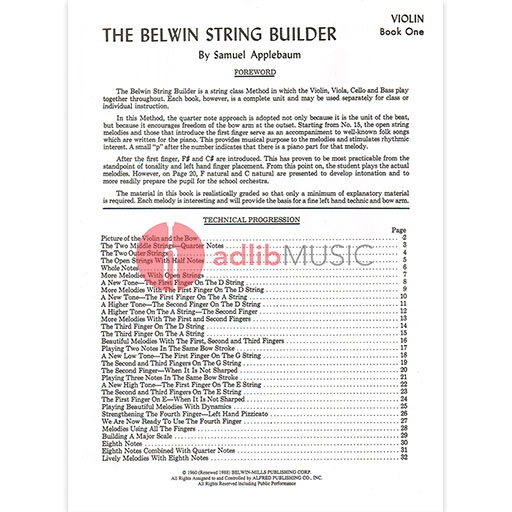 String Builder Book One - Violin Part