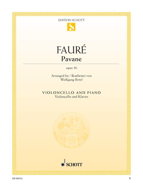 Faure Pavane Op 50 for Cello and Piano