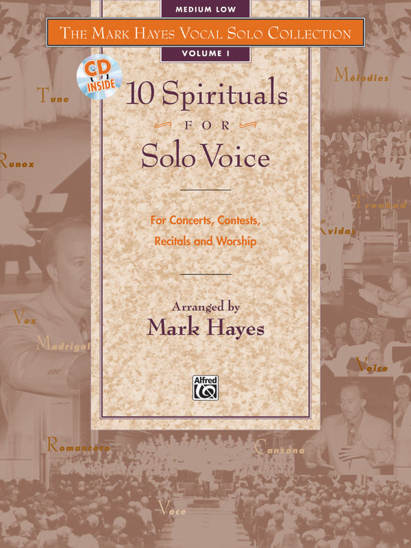 SPIRITUALS 10 FOR SOLO VOICE BK 1 MED/LOW BK/CD