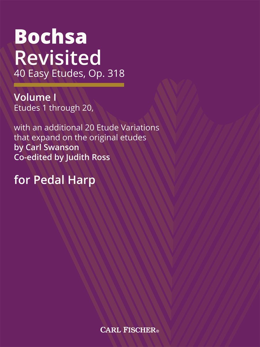 Bochsa Revisited - 40 Easy Etudes for Harp Op.318 Vol 1 - Carl Fischer H73