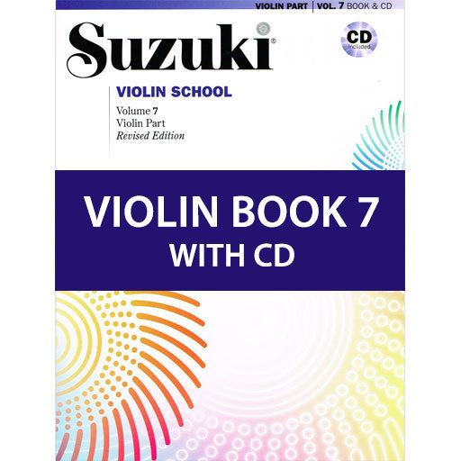 Suzuki Violin School Book/Volume 7 - Violin Part with CD (Recorded by William Preucil) Revised Edition 43021
