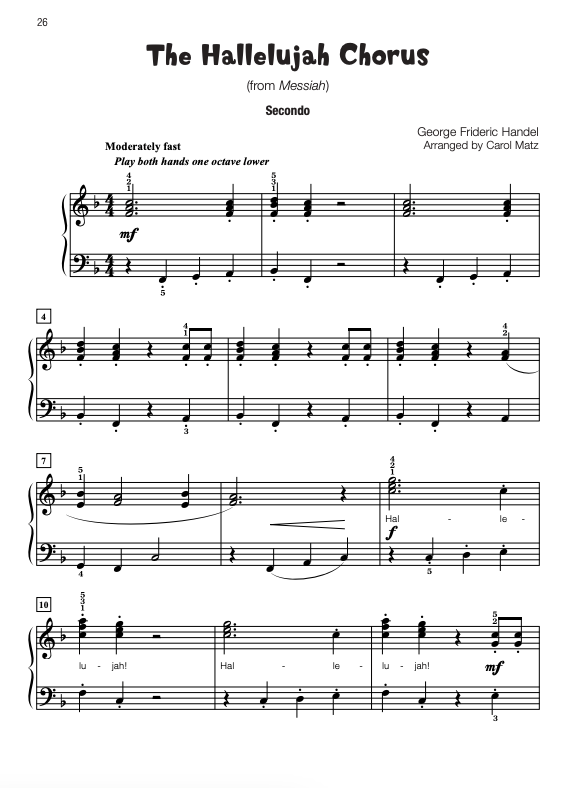 Famous & Fun Christmas Duets Book 4