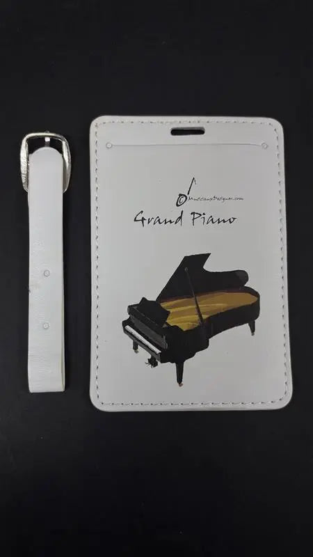 Musician Designer Grand Piano Side View Luggage Tag