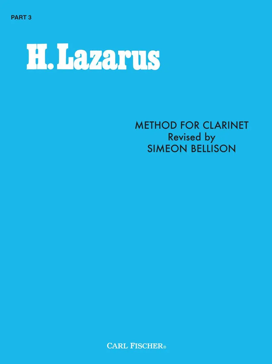 Lazarus Method for Clarinet Part 3