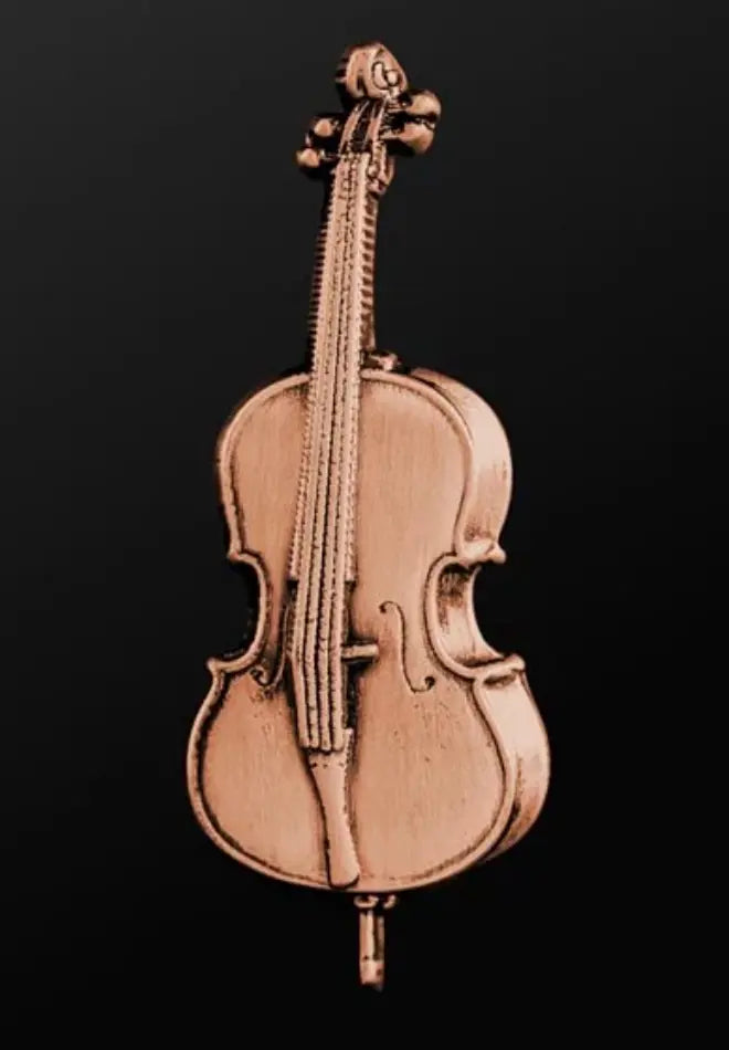 Musician Designer Cello Pin Copper