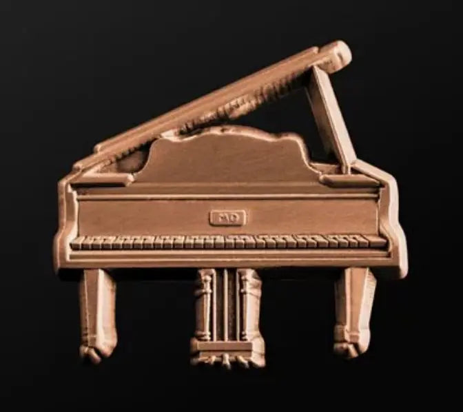 Musician Designer Grand Piano Pin Copper