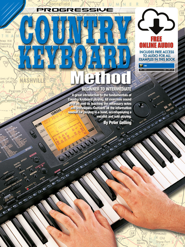 Progressive Country Keyboard Method Book/OLA
