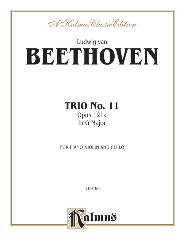 Beethoven Piano Trio No 11 Op 121a in G - Parts