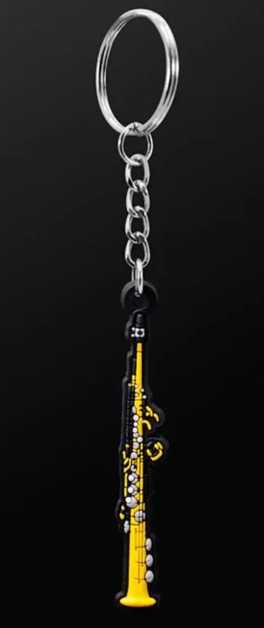 Musician Designer Soprano Saxophone Keyring