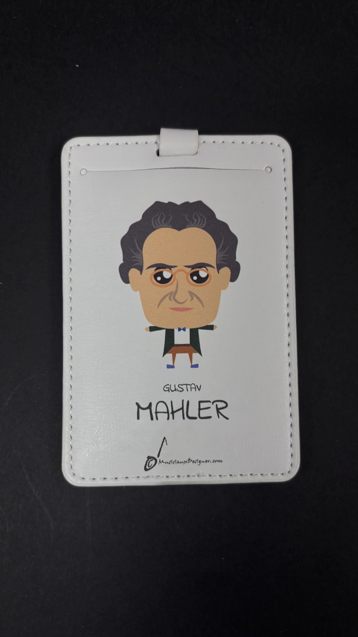 Musician Designer Gustav Mahler Luggage Tag