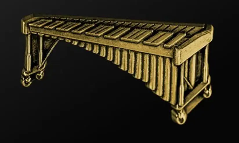 Musician Designer Marimba Pin Gold