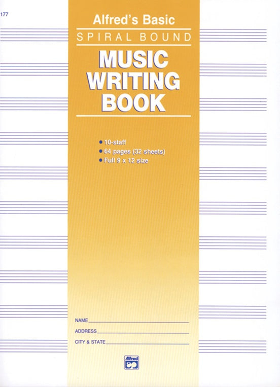 MANUSCRIPT BK 10 STAVE 64 PAGES SPIRAL