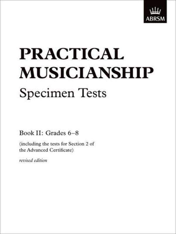 ABRSM Practical Musicianship Specimen Tests Gr 6-8