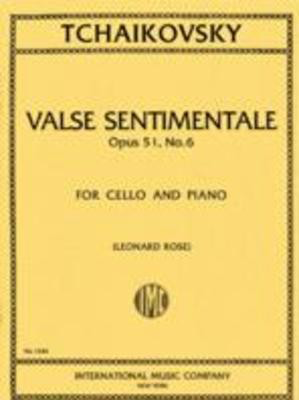 Tchaikovsky Valse Sentimentale Op 51 No6 Cello/Pno