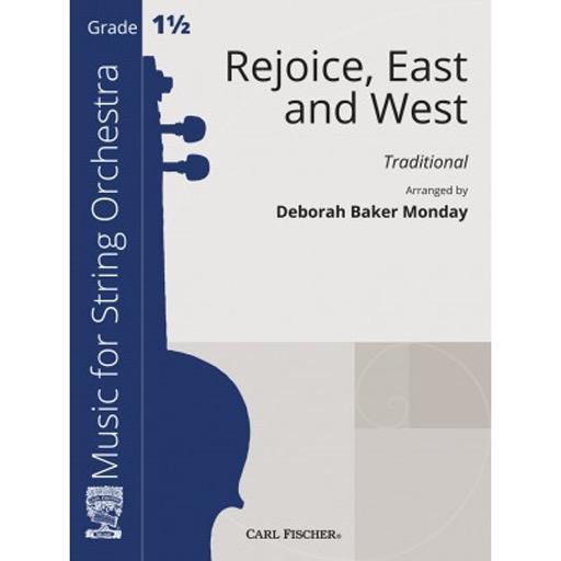 Monday - Rejoice East and West - String Orchestra Grade 1.5 Score/Parts Fischer