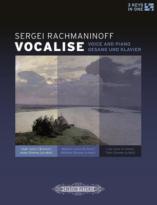 Rachmaninoff - Vocalise Op34/14 - Vocal/Piano 3 Keys in One - Peters EP72513