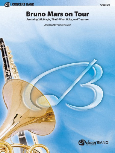 Bruno Mars on Tour Pop CB Grade 3.5 arranged Patrick Roszell