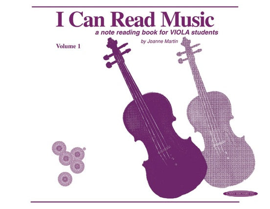 I Can Read Music Book 1 - Viola by Joanne Martin