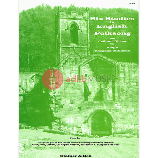 Six Studies in English Folk Song - Piano Accomp