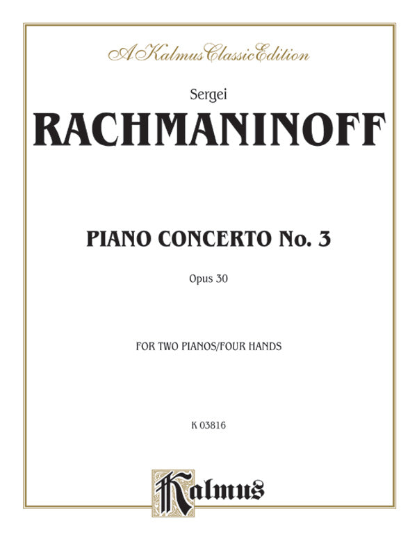 CONCERTO NO 3 OP 30 D MIN 2P4H