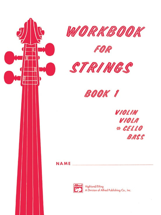 Workbook for Strings Book 1 - Cello