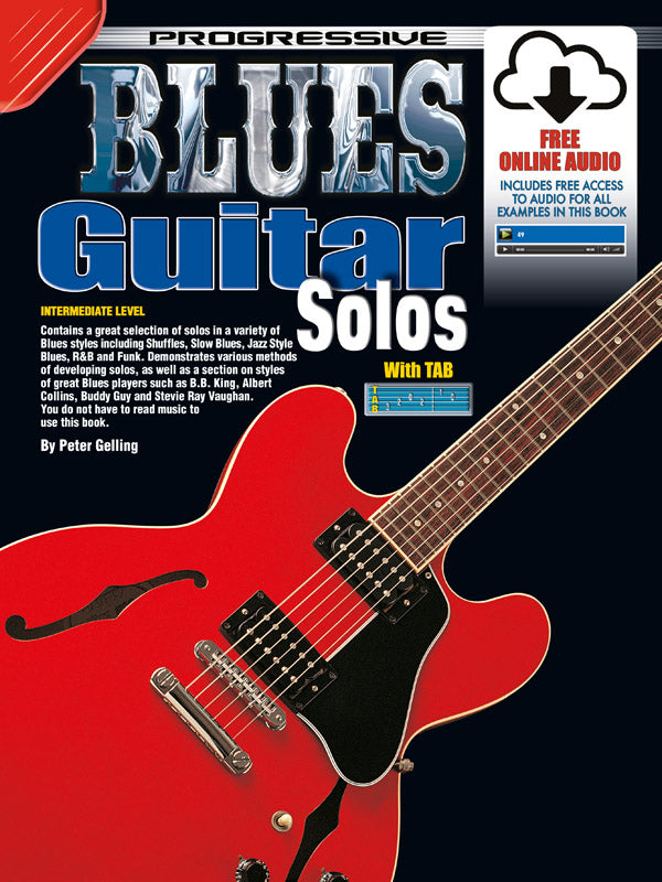 Progressive Blues Guitar Solos Book/OA