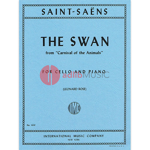 The Swan from Carnival of the Animals Cello/Piano