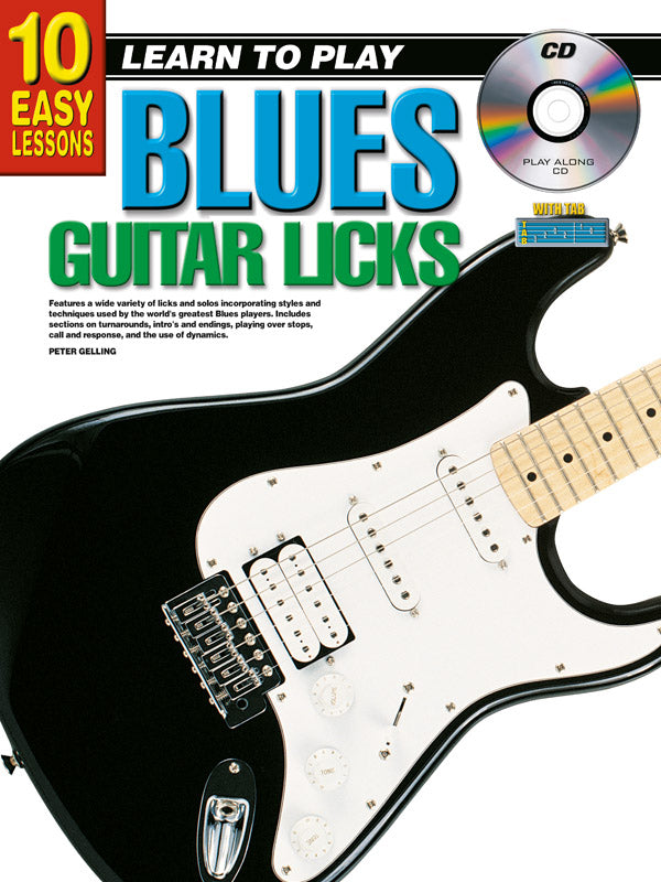 10 Easy Lessons LTP Blues Guitar Licks Bk/CD