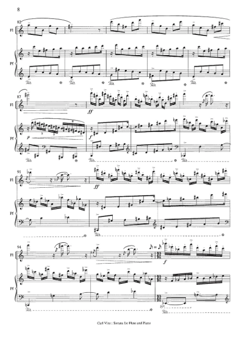 Sonata for Flute and Piano - Score/Parts