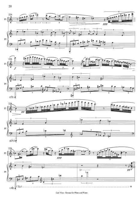 Sonata for Flute and Piano - Score/Parts
