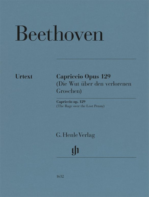 Beethoven - Alla Ingharese quasi un Capriccio G major op. 129 (The Rage over the Lost Penny) - Piano Solo Henle HN1632