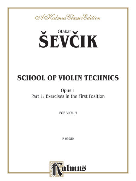 SCHOOL OF VIOLIN TECHNIQUE BK 1